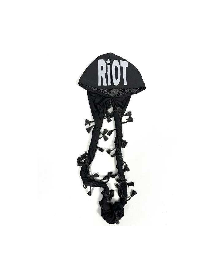 Tassel Print Twist Tail Hip-Hop Hat - Image 8