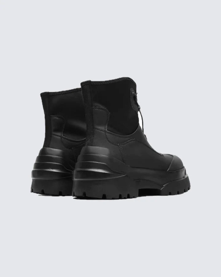Thick-Sole Lace-Up Outdoor Motorcycle Boots - Image 5