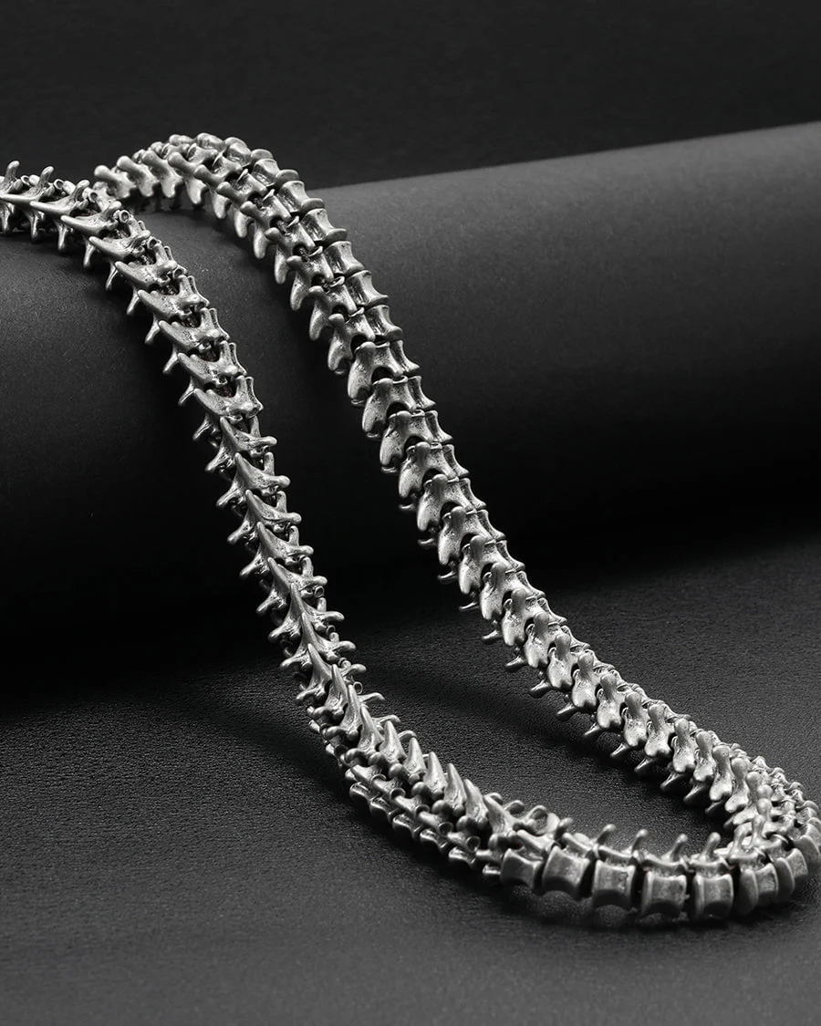 Titanium Steel Dragonbone Necklace - Image 5