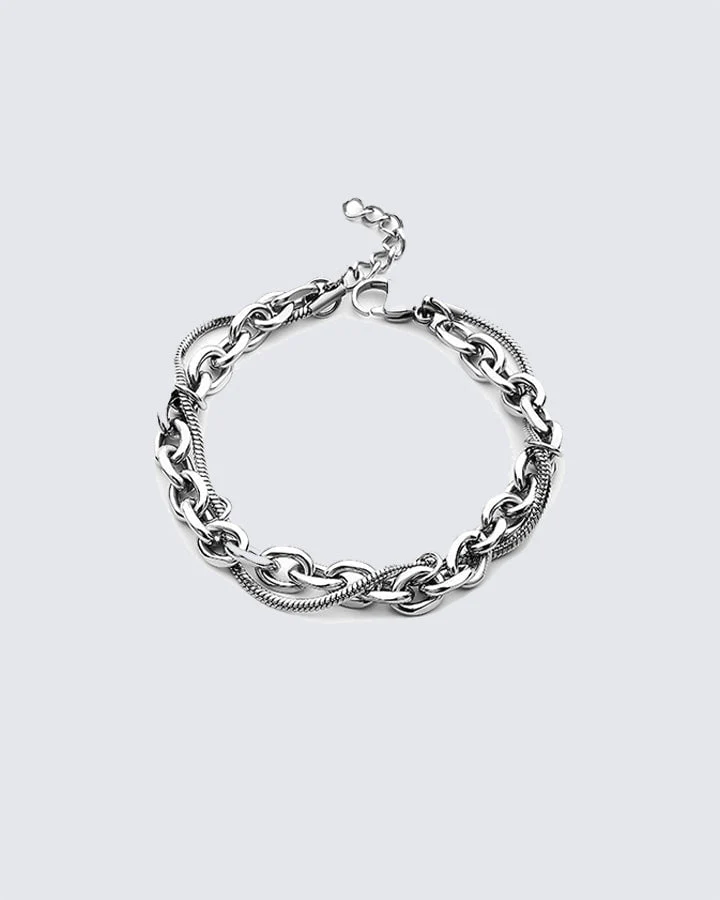 KIIKIO Titanium Steel Lava Wrap Bracelet with Unique Design - Image 2