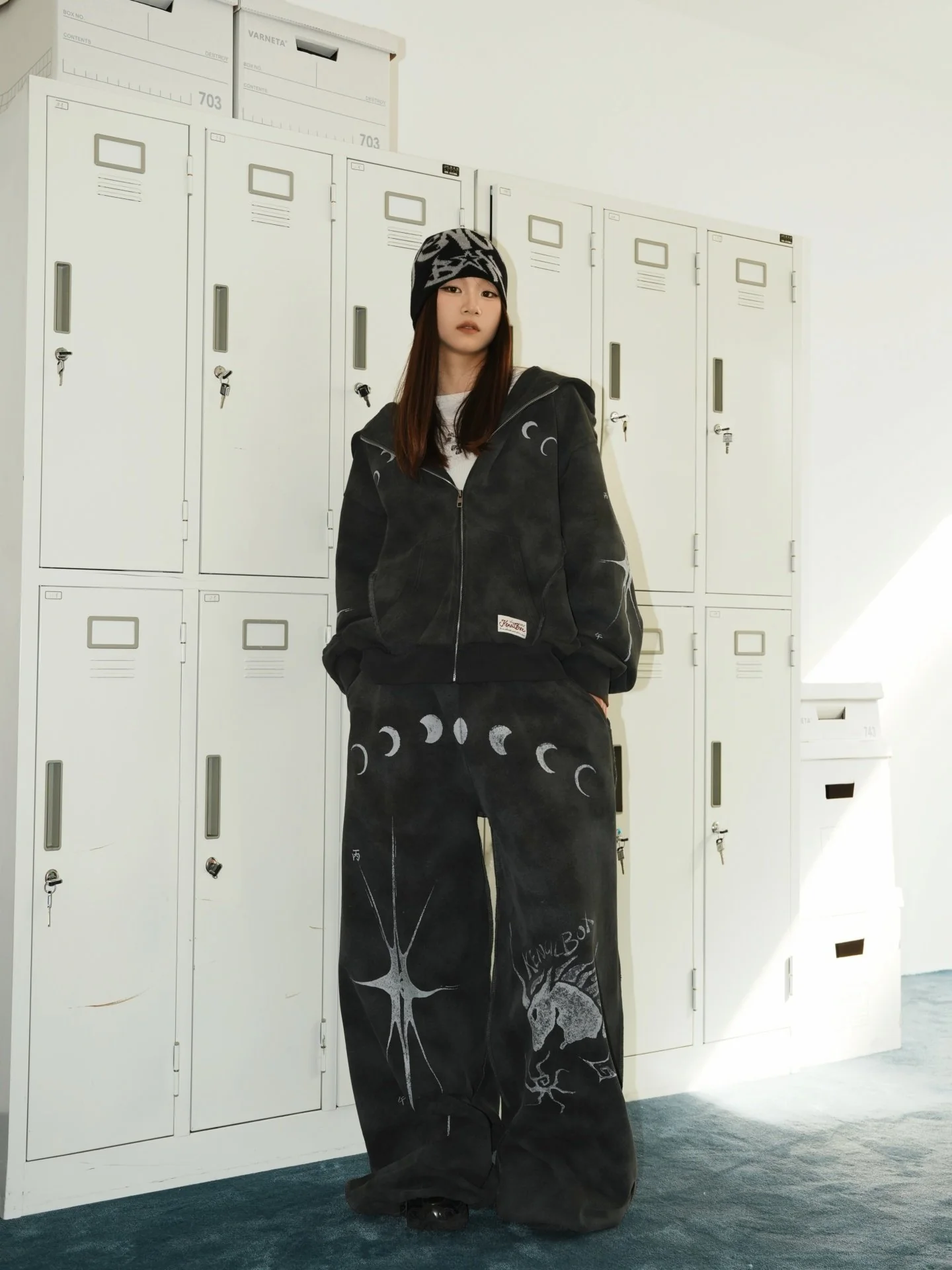 Unicorn – Street Hoodie – Dark Grey - Image 3