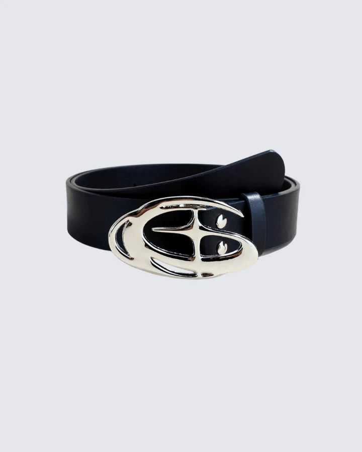 Unique Silver Buckle Design Belt - Image 4