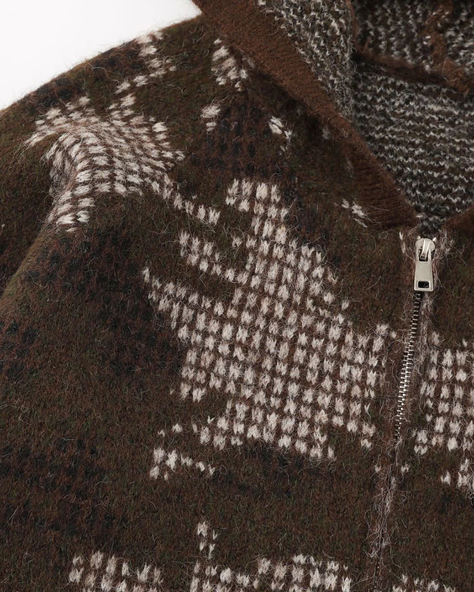 Unisex Creative Design Hooded Knit Sweater - Image 7