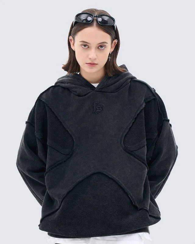 KIIKIO Unisex Deconstructed Design Hoodie - Image 4