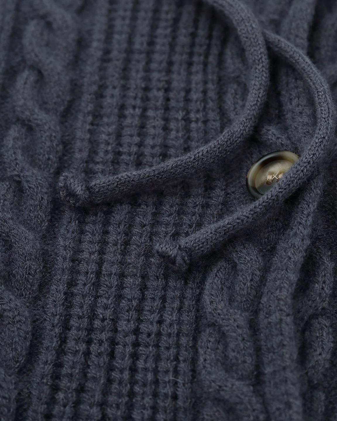 Unisex Drawstring Hooded Casual Knit Sweater - Image 7