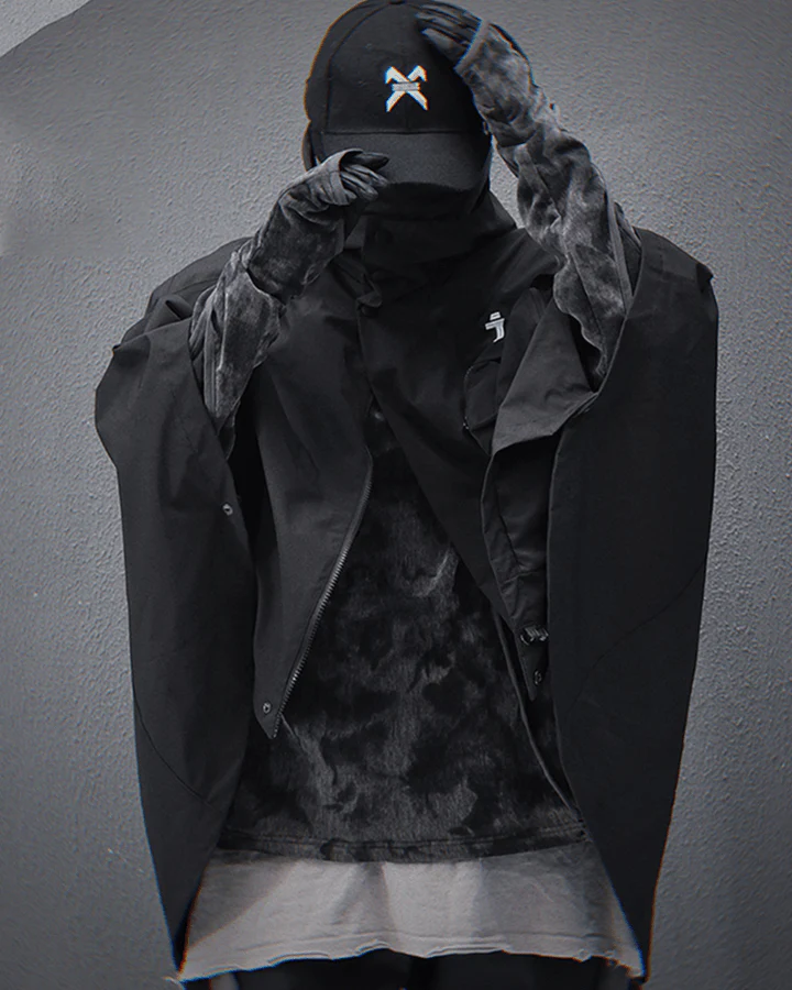 Utility Hooded Cargo Poncho - Image 2