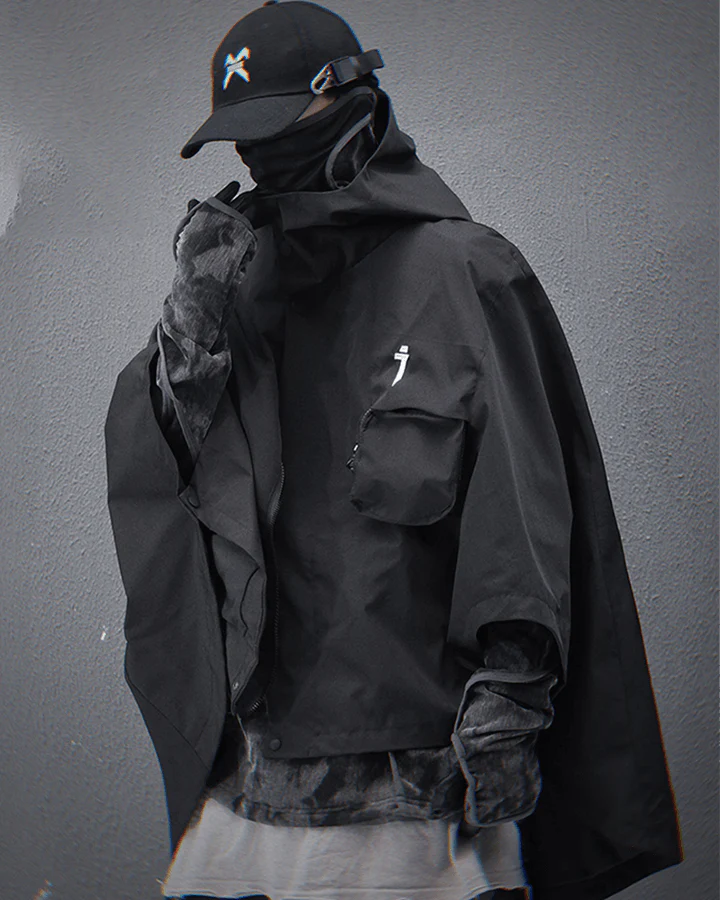 Utility Hooded Cargo Poncho - Image 3