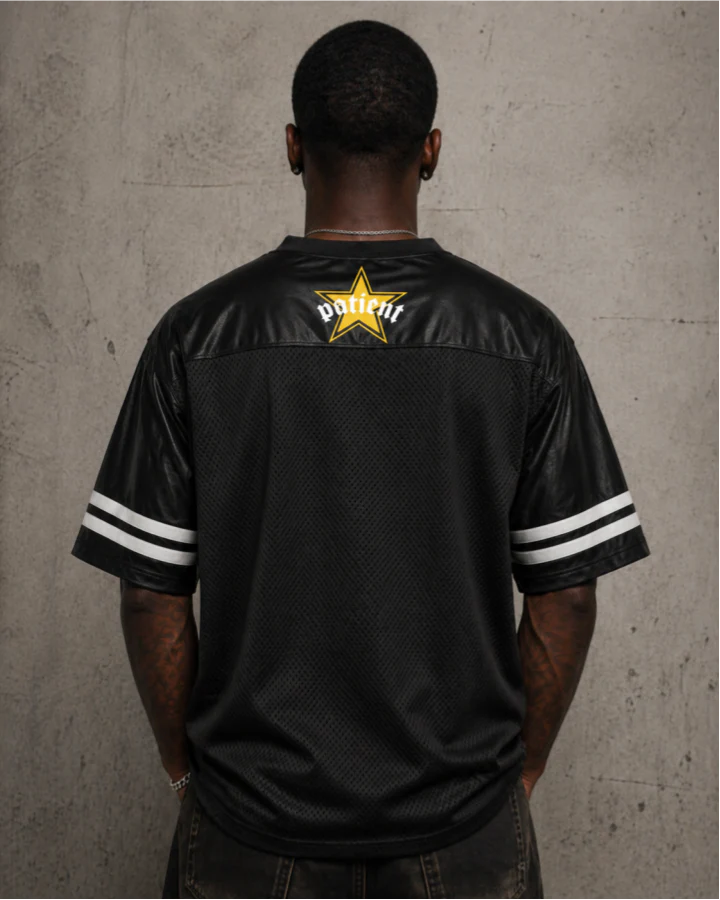 Vintage Casual Number Print Mesh Tee - Image 4
