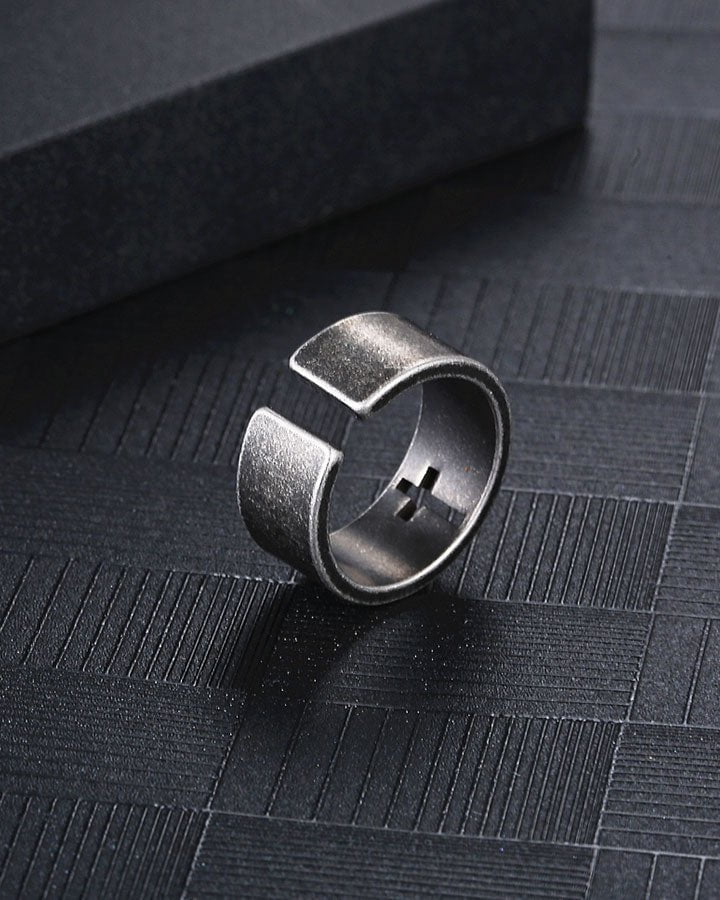 Vintage Cross Open Ring - Image 4