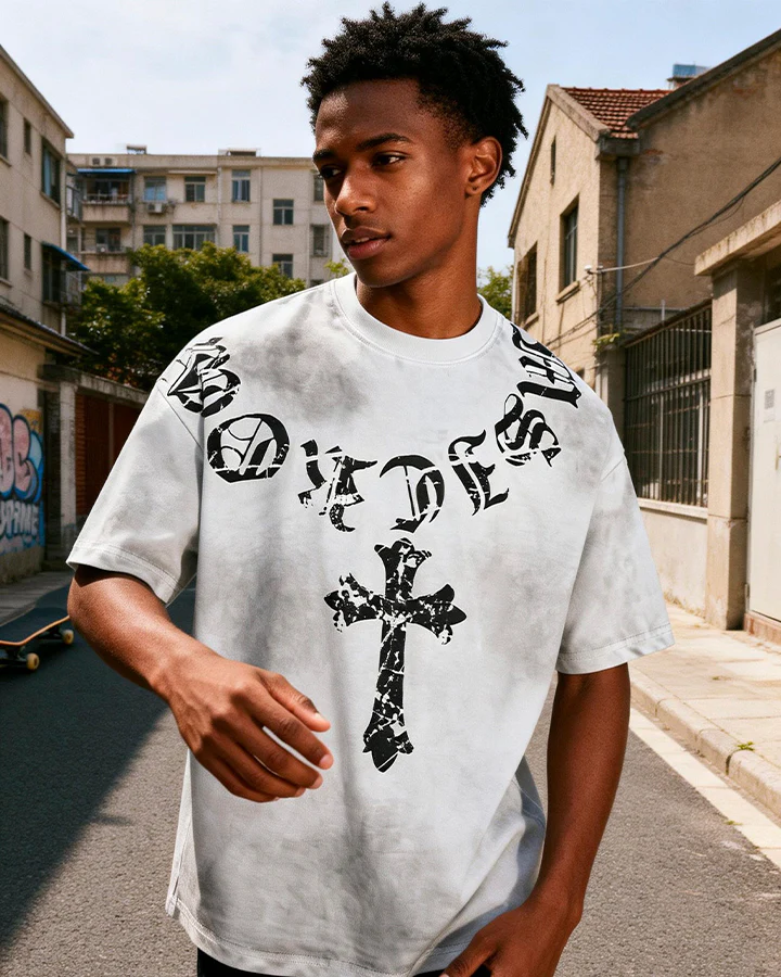 Vintage Dirty Spray Graphic Short Sleeve - Image 2