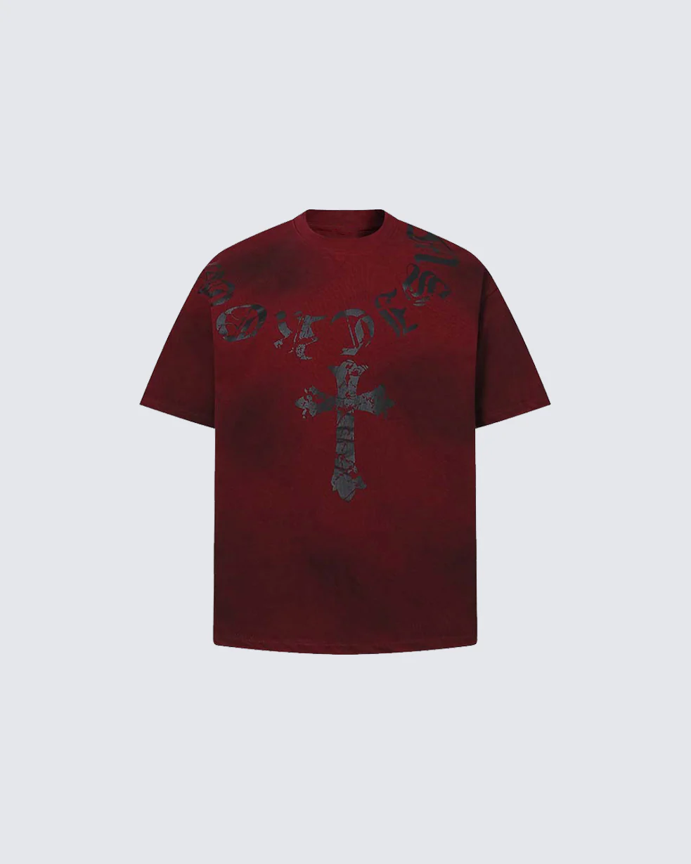 Vintage Dirty Spray Graphic Short Sleeve - Image 4