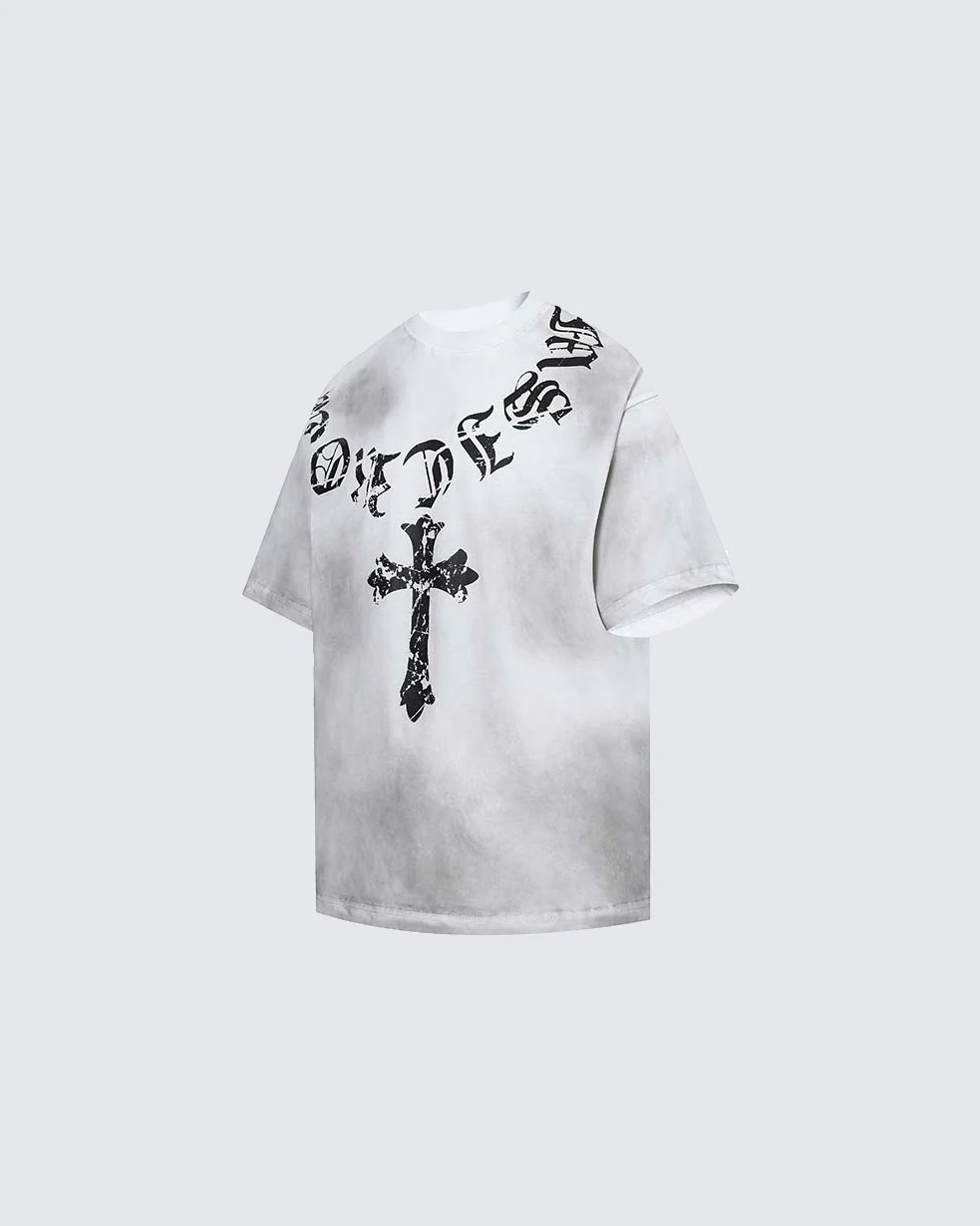 Vintage Dirty Spray Graphic Short Sleeve - Image 6