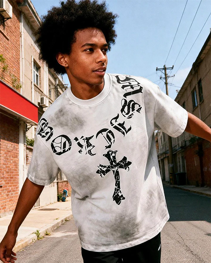 Vintage Dirty Spray Graphic Short Sleeve - Image 7