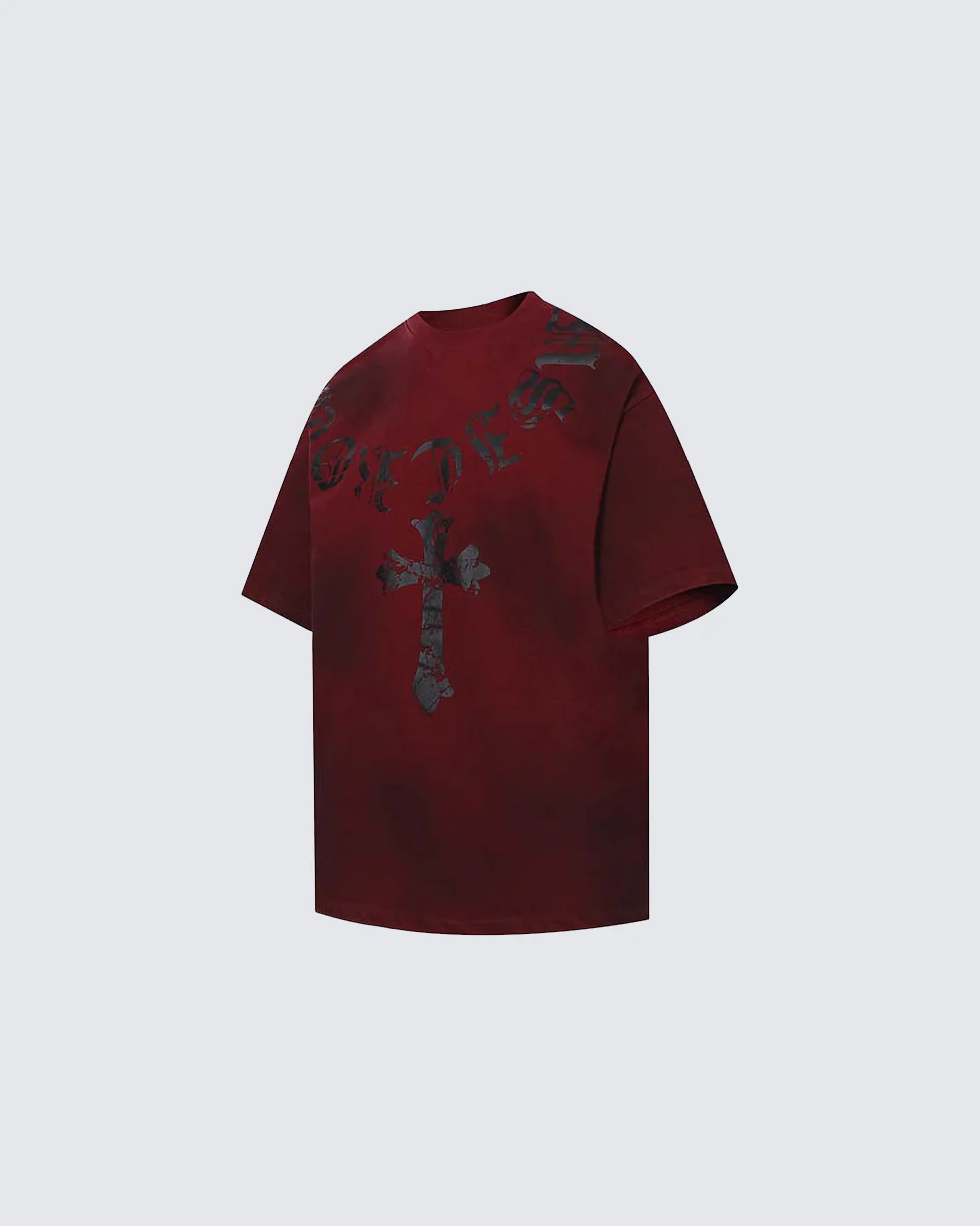 Vintage Dirty Spray Graphic Short Sleeve - Image 9