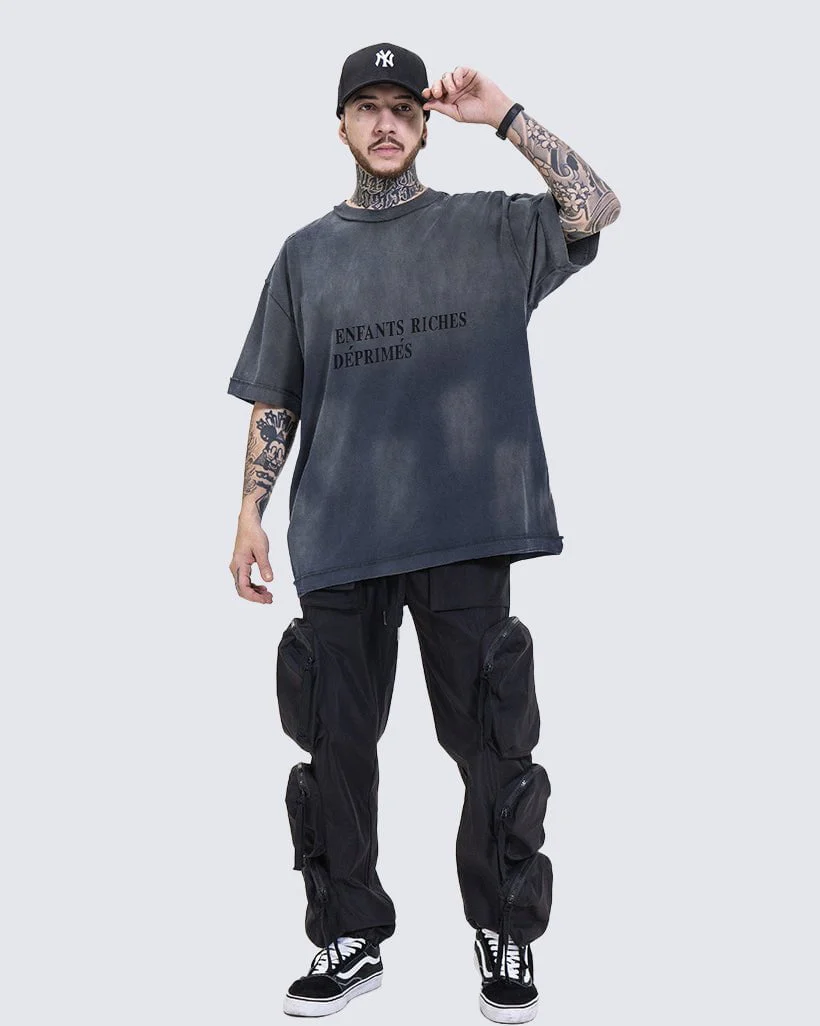 Distressed Gradient Vintage Short Sleeve T-shirt - Image 4