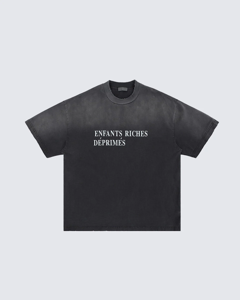 Distressed Gradient Vintage Short Sleeve T-shirt - Image 7