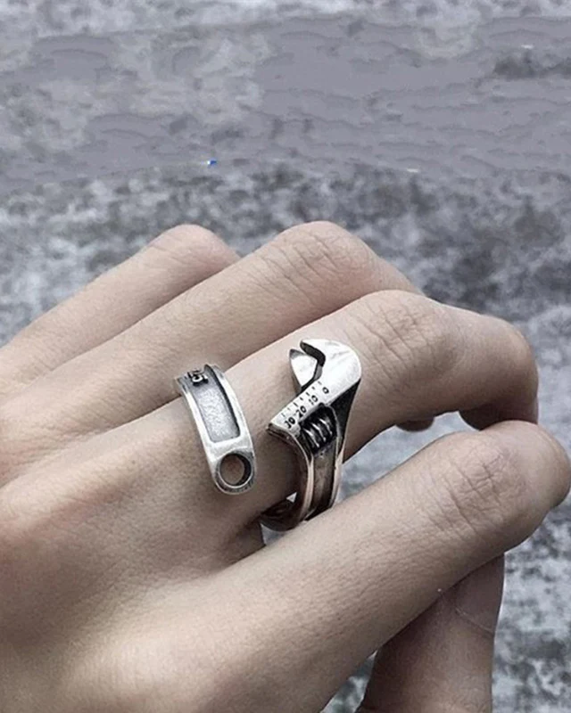 Vintage Distressed Wrench Ring - Image 2