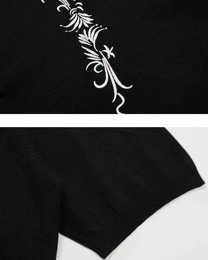 Vintage Embroidered Henley Short Sleeve Tee - Image 12
