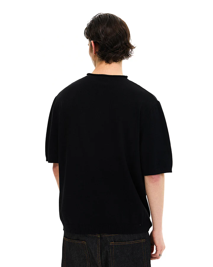 Vintage Embroidered Henley Short Sleeve Tee - Image 7