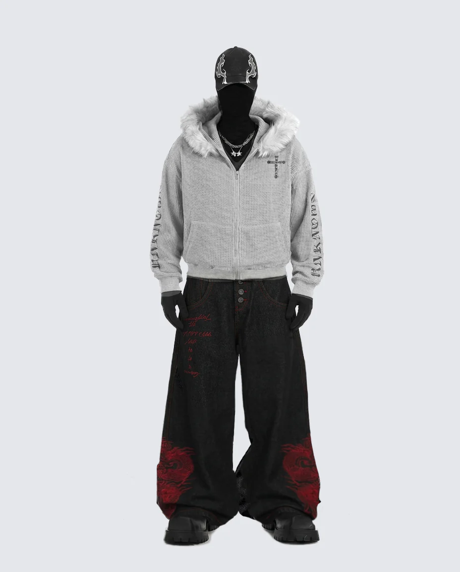 Vintage Embroidered Hoodie - Image 2