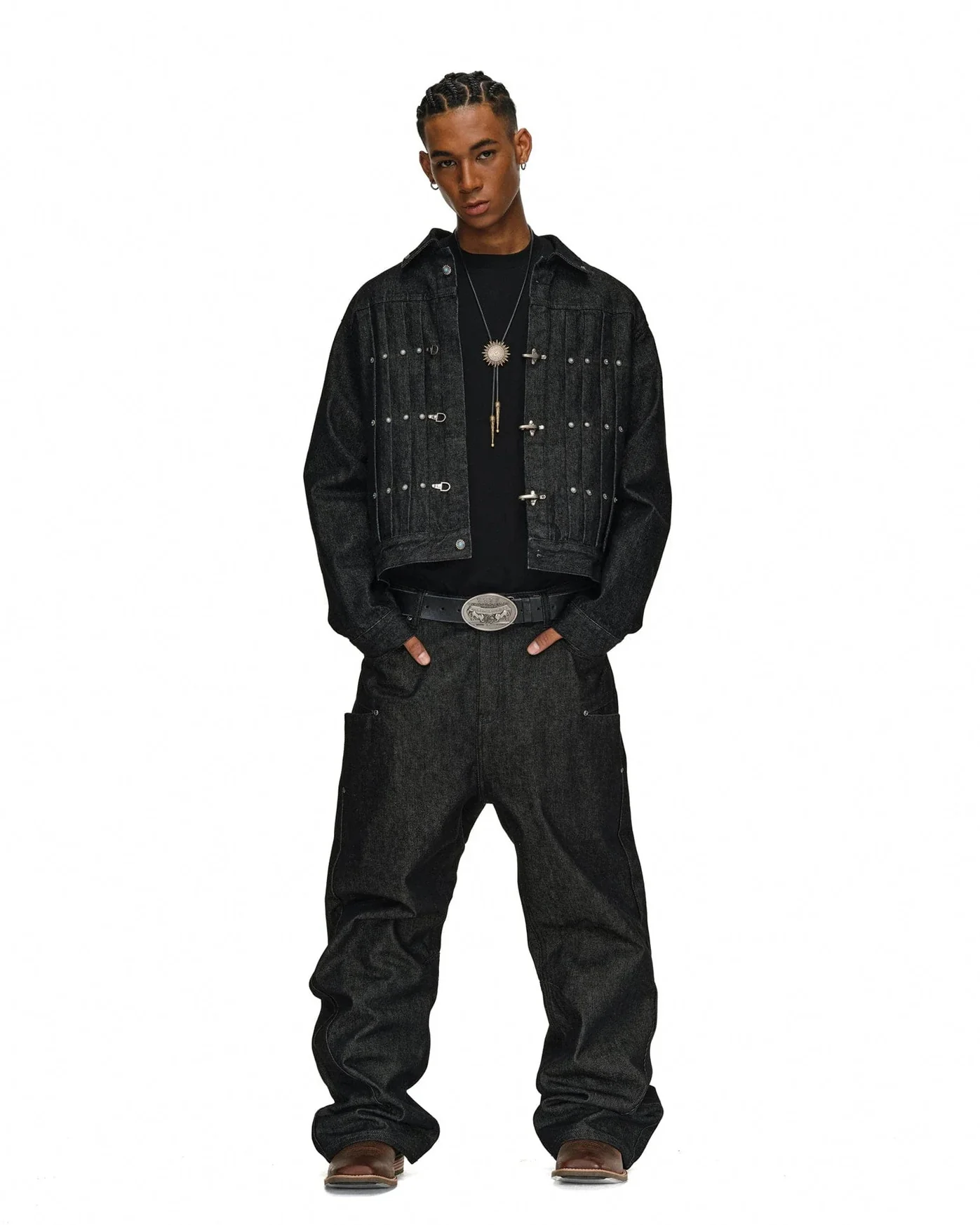 Vintage Flight Buckle Denim Jacket - Image 3