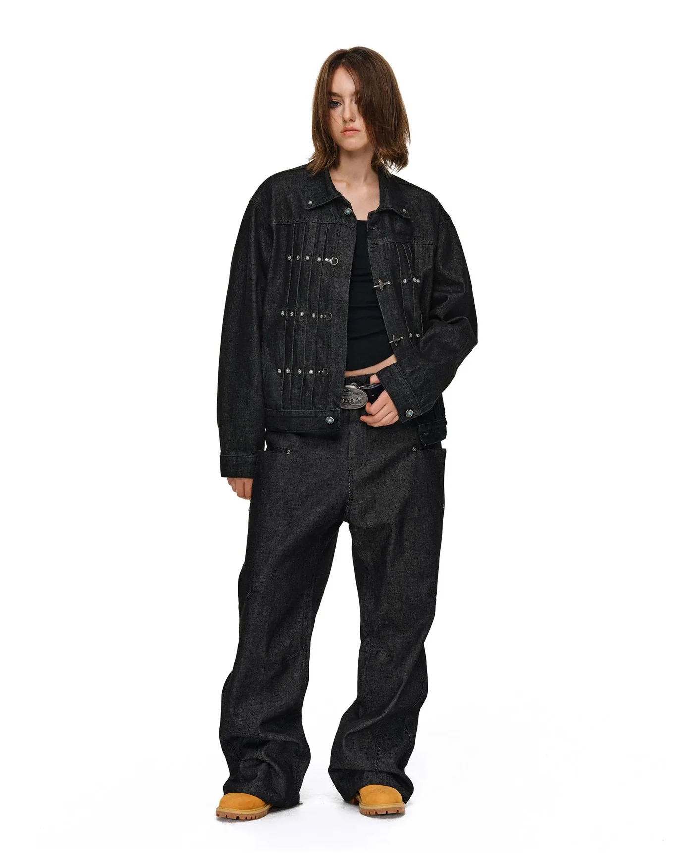 Vintage Flight Buckle Denim Jacket - Image 4