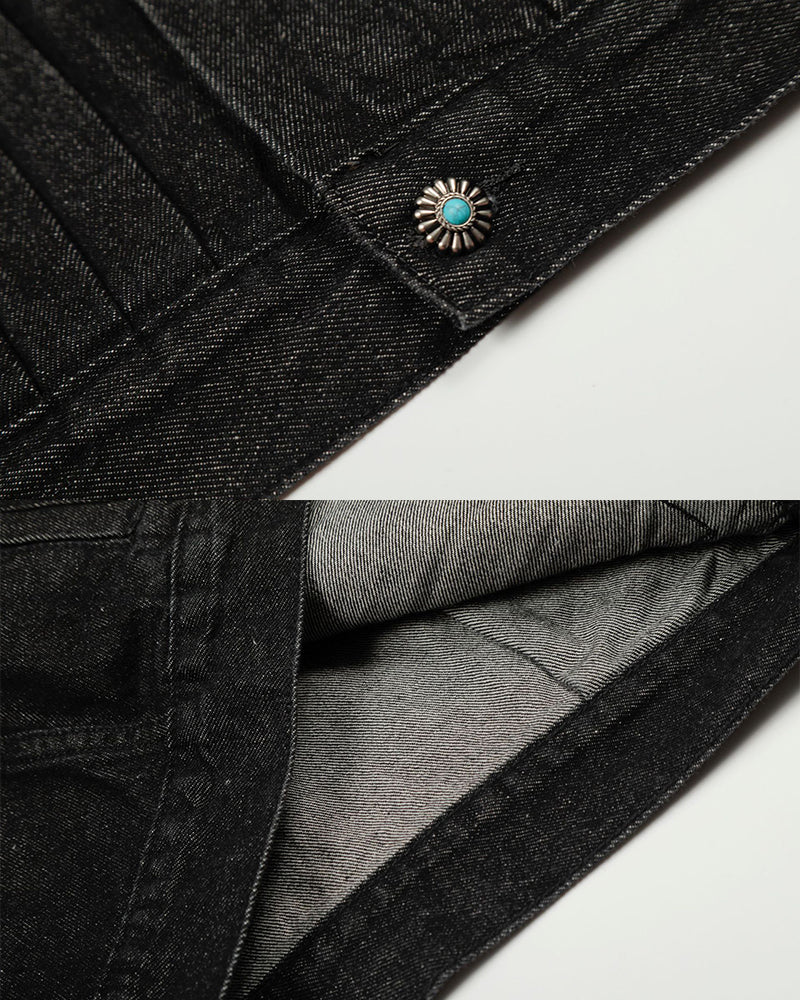 Vintage Flight Buckle Denim Jacket - Image 7