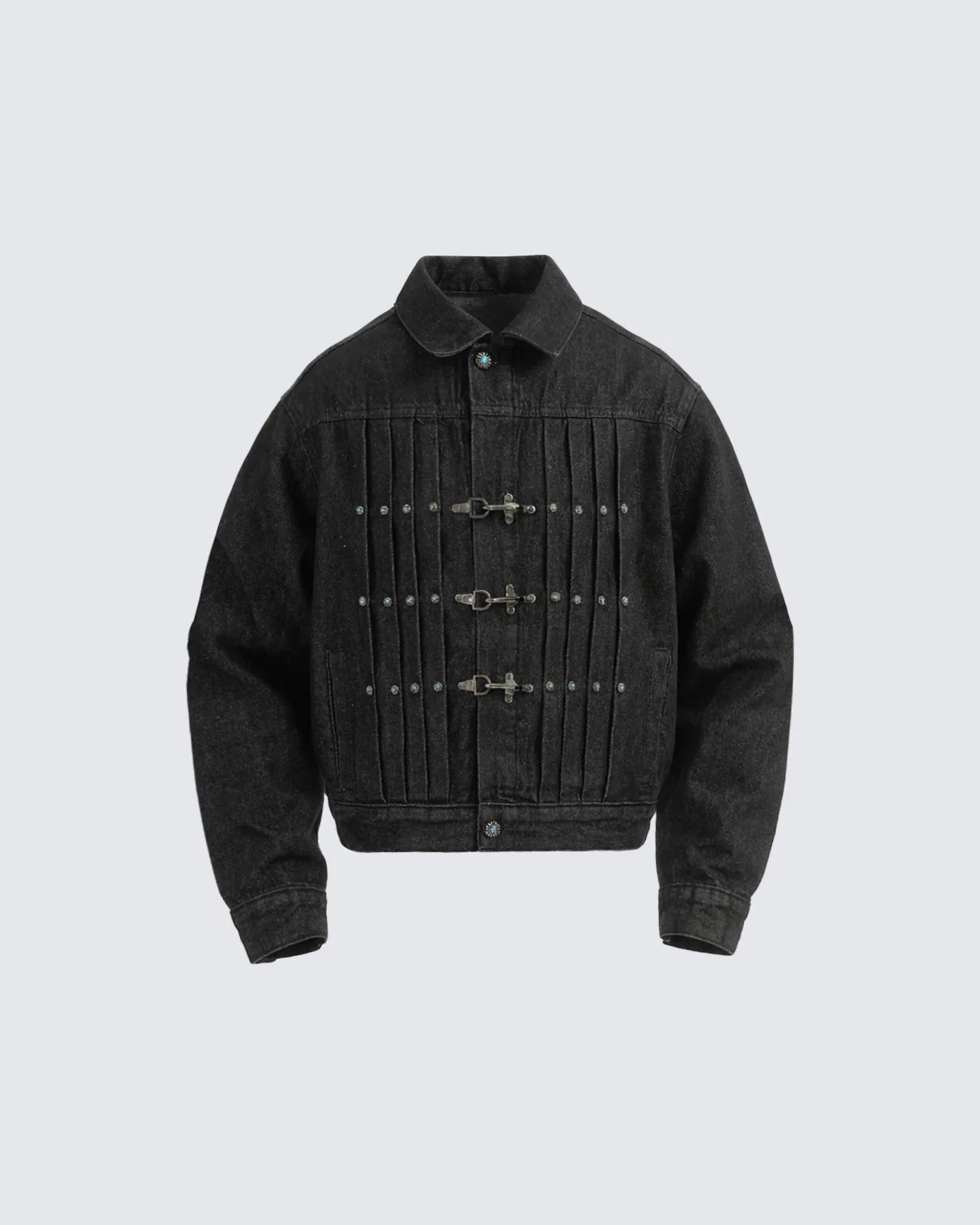 Vintage Flight Buckle Denim Jacket - Image 8