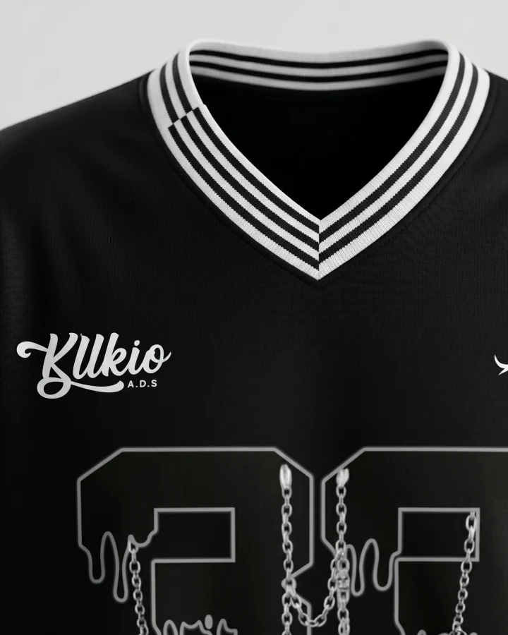 Vintage Graphic Cropped Street Jersey - Image 4