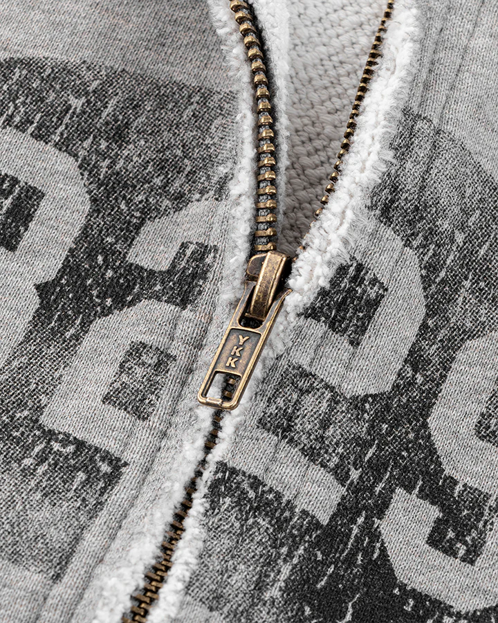 Vintage Graphic Zip-Up Hoodie - Image 5