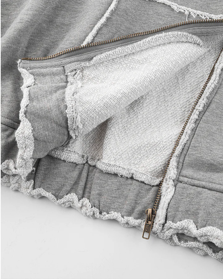 Vintage Graphic Zip-Up Hoodie - Image 6