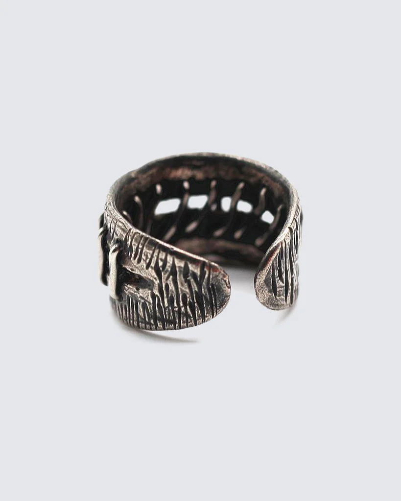 Vintage Industrial Stitched Ring - Image 4
