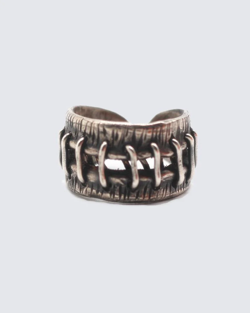 Vintage Industrial Stitched Ring - Image 5
