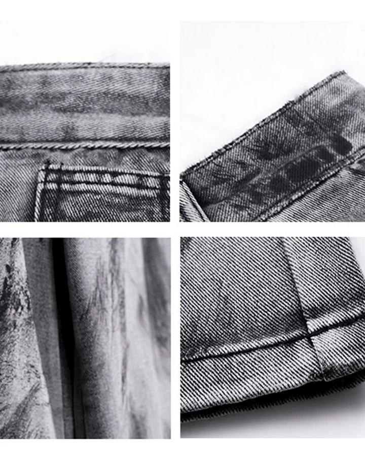 Vintage Ink Washed Wide Leg Jeans - Image 6