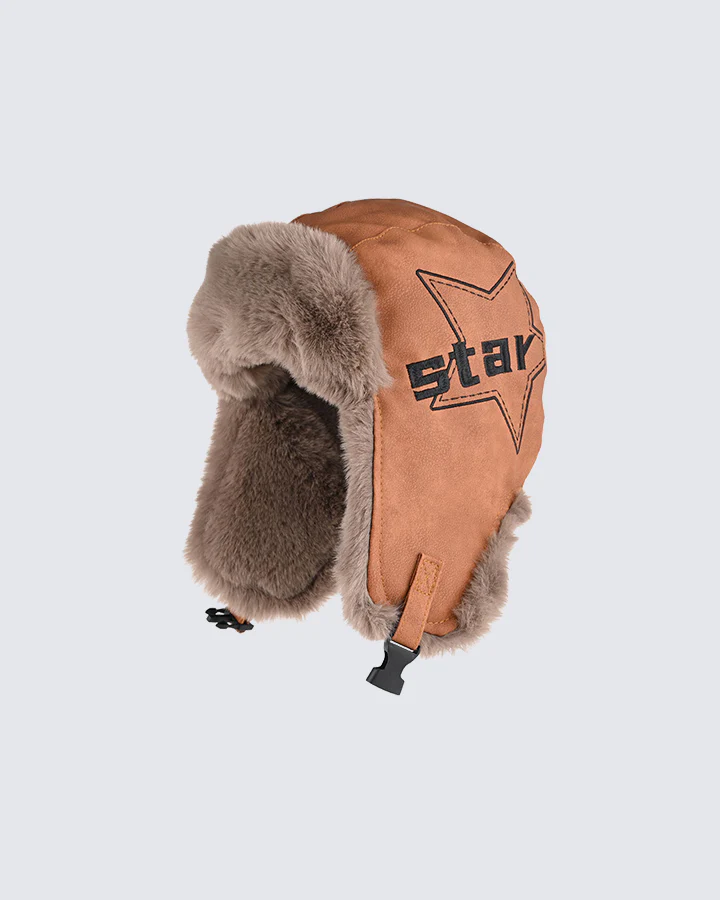 Vintage Leather Earflap Aviator Hat - Image 3