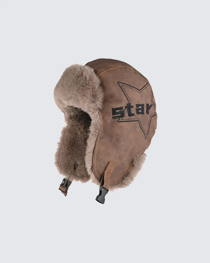 Vintage Leather Earflap Aviator Hat - Image 5