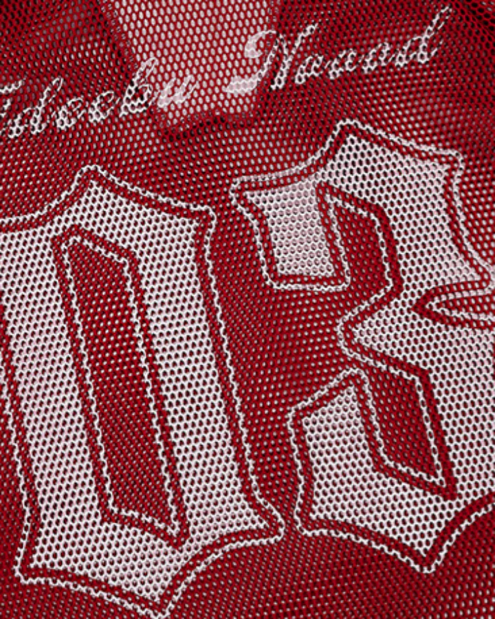 Vintage Mesh Number Graphic Polo Jersey Tee - Image 7