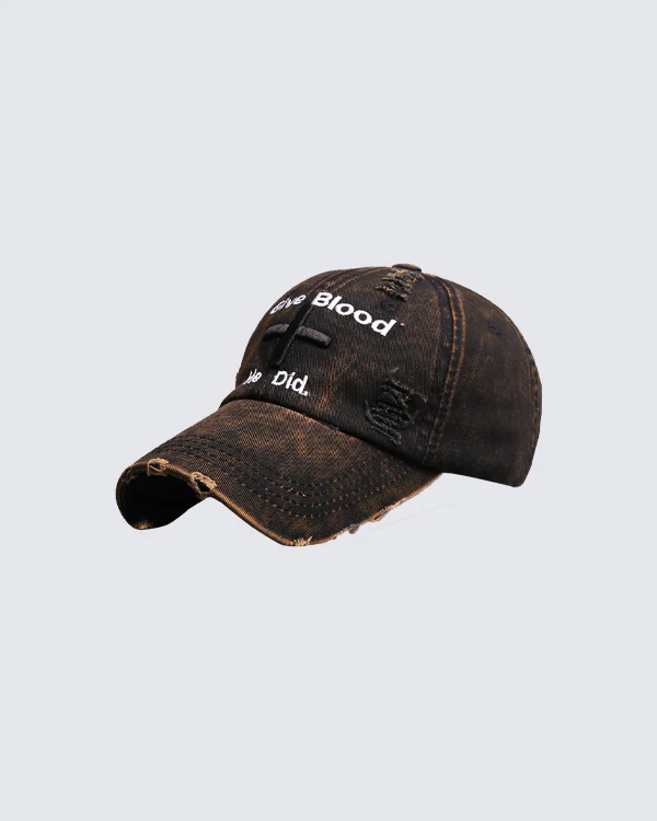 Vintage New Distressed Embroidered Baseball Cap