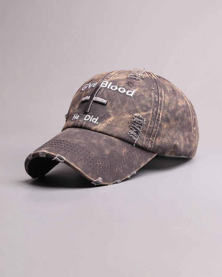 Vintage New Distressed Embroidered Baseball Cap - Image 3