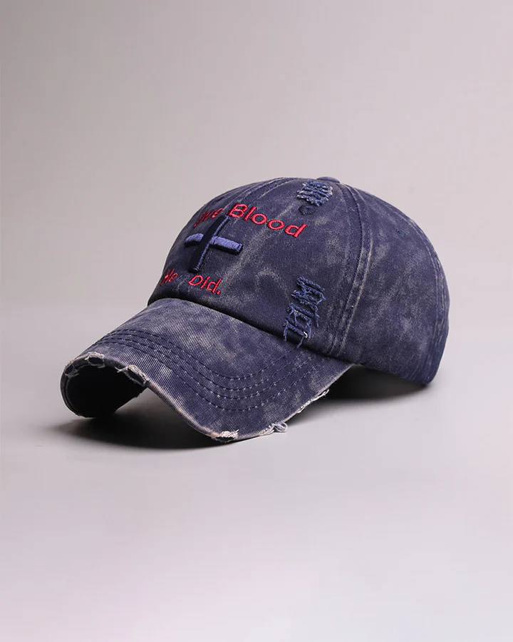 Vintage New Distressed Embroidered Baseball Cap - Image 4