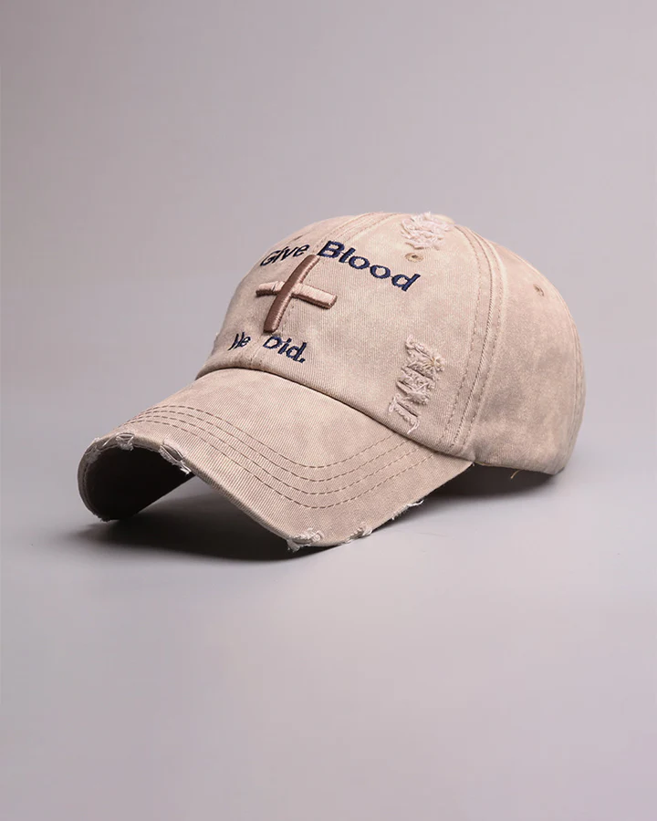 Vintage New Distressed Embroidered Baseball Cap - Image 5