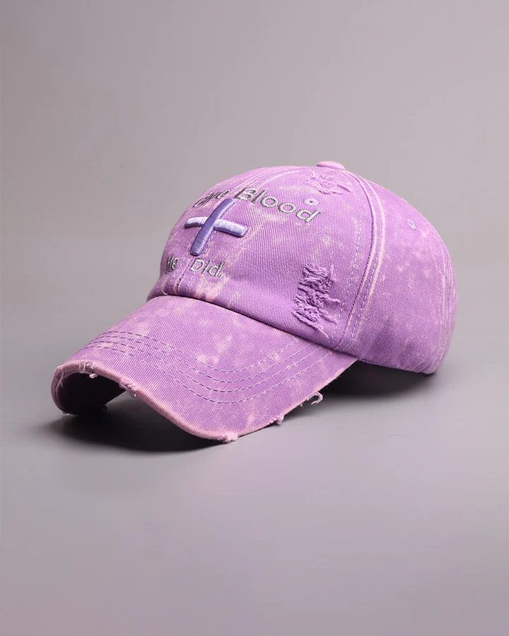 Vintage New Distressed Embroidered Baseball Cap - Image 6