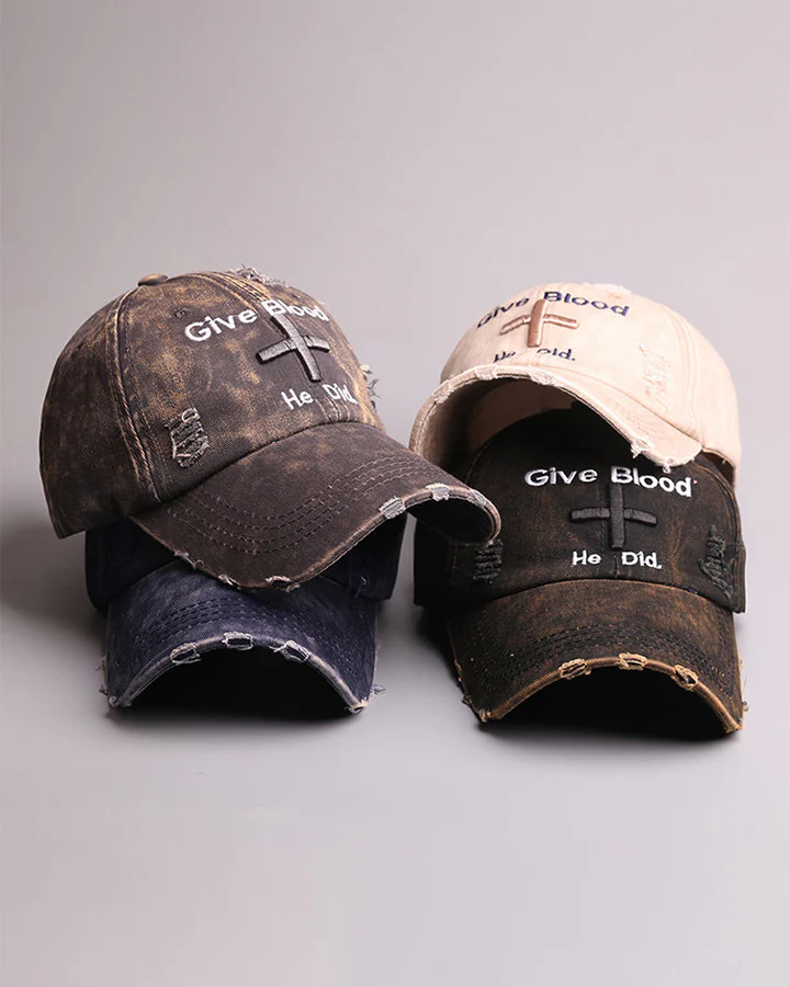 Vintage New Distressed Embroidered Baseball Cap - Image 7