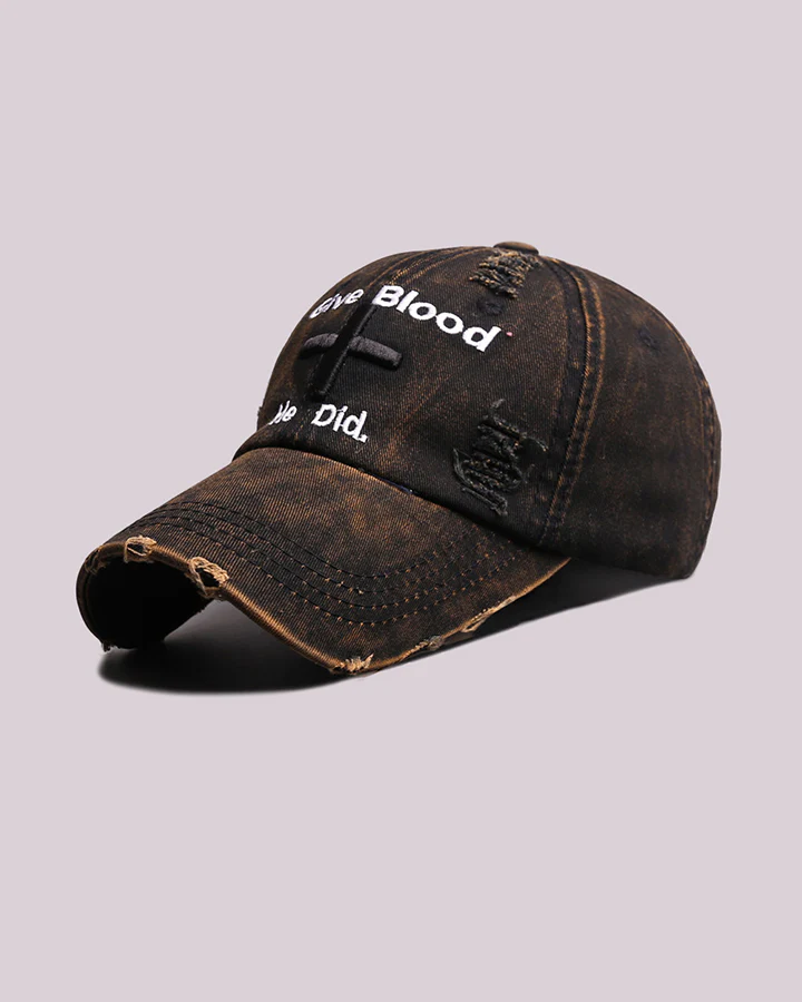 Vintage New Distressed Embroidered Baseball Cap - Image 8