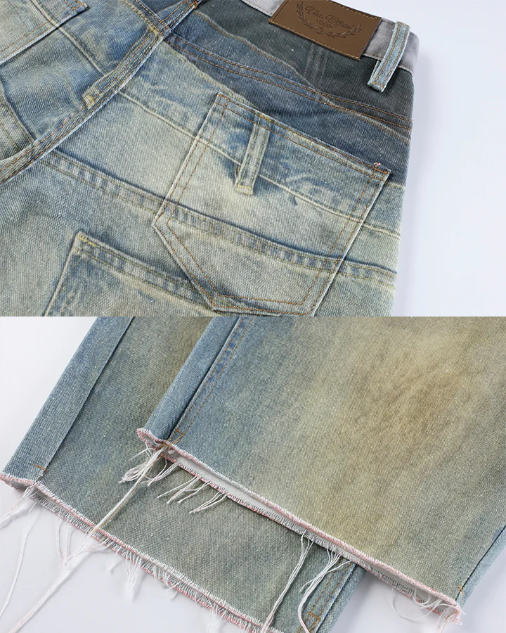 Vintage New Washed Distressed Balloon Jeans - Image 5