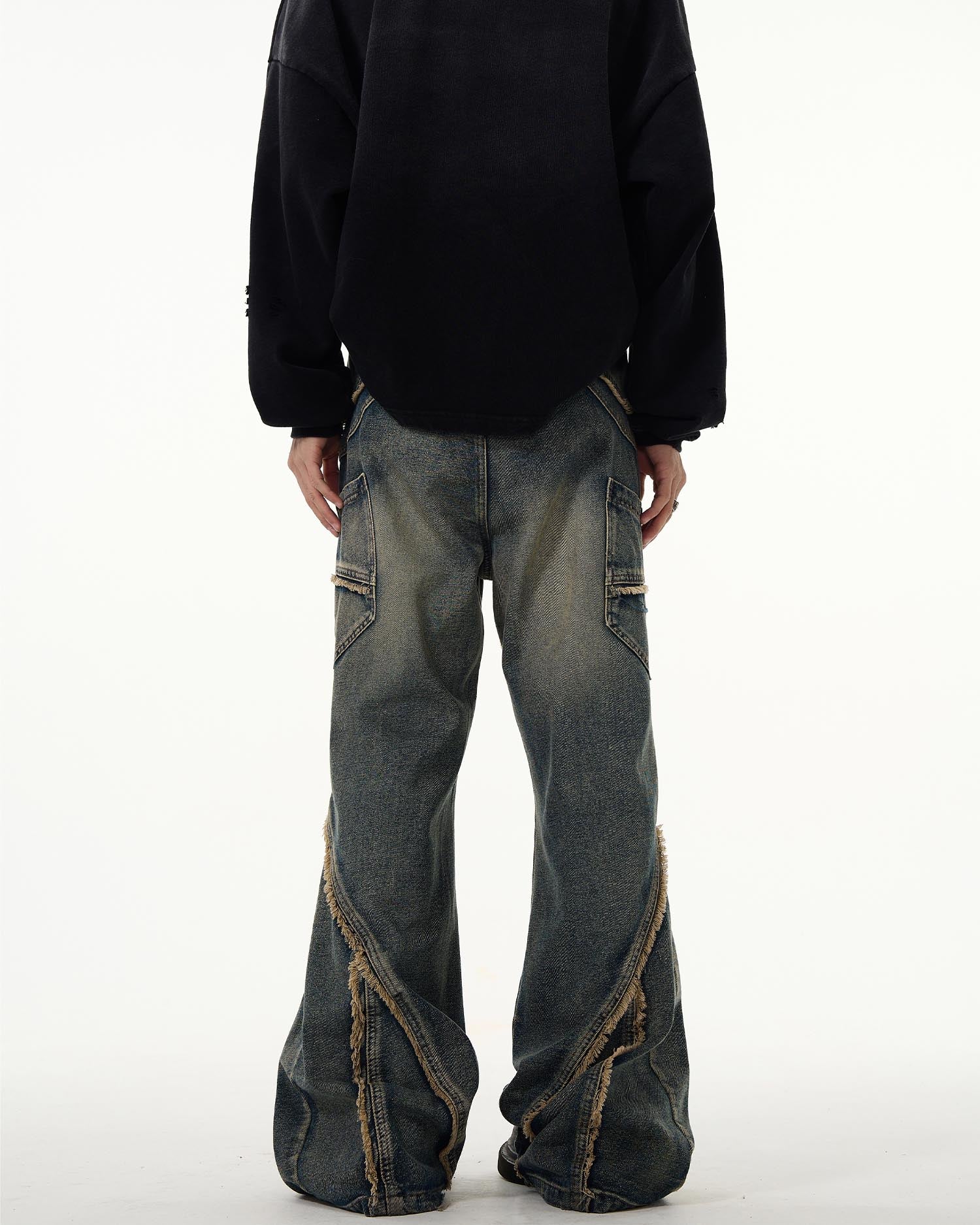 KIIKIO Vintage Raw Edge Jeans - Image 8