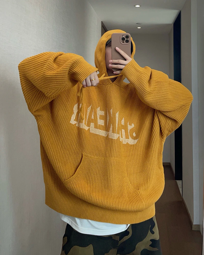 Vintage Relaxed Knit Hoodie - Image 10