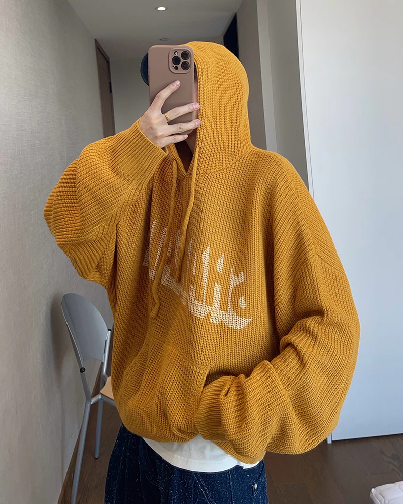 Vintage Relaxed Knit Hoodie - Image 2
