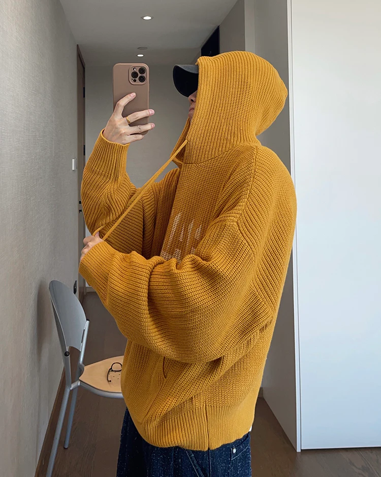 Vintage Relaxed Knit Hoodie - Image 6