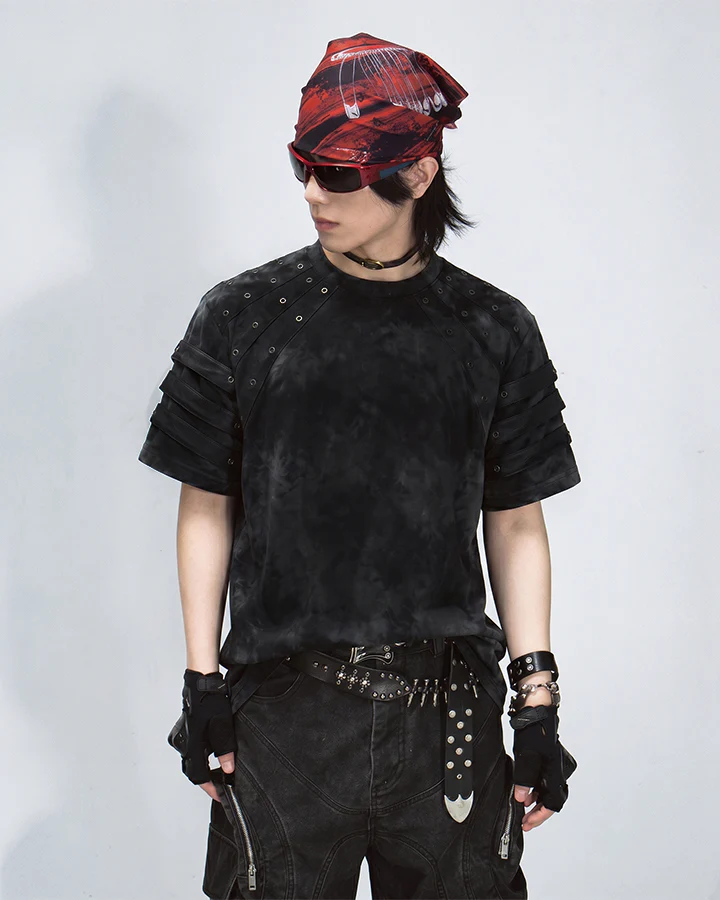 Vintage Rivet Short Sleeve T-Shirt - Image 13